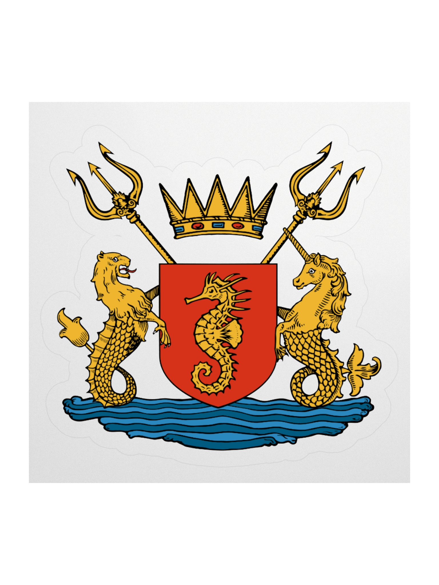 Crest of Atlantis Kiss Cut Sticker product image (1)