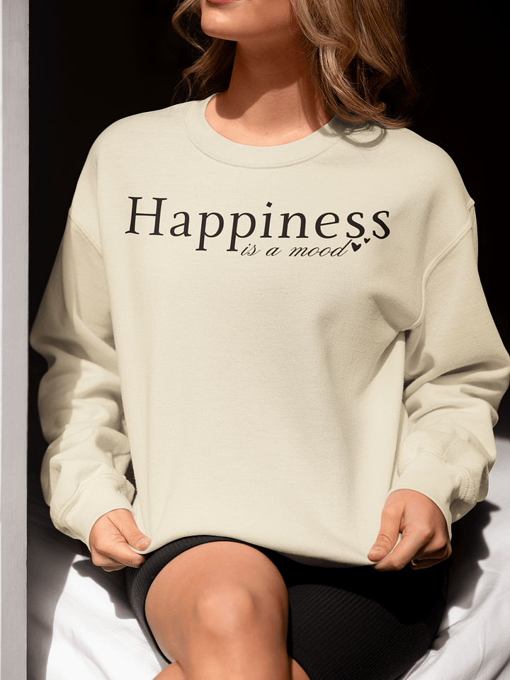 Happiness is a Mood Gildan Classic Crewneck Sweatshirt product image (1)