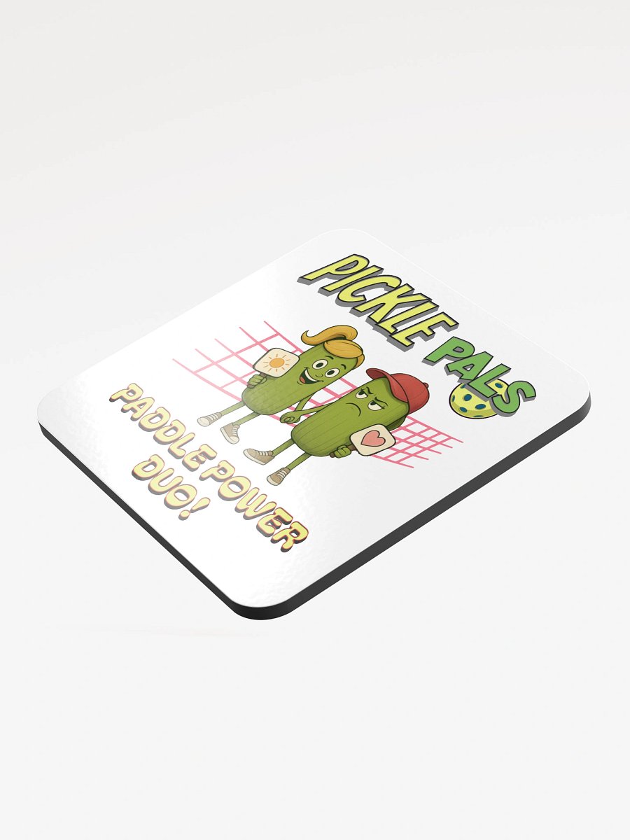 Pickle Pals Couple Paddle Power Duo Pickleball Coaster Set product image (4)