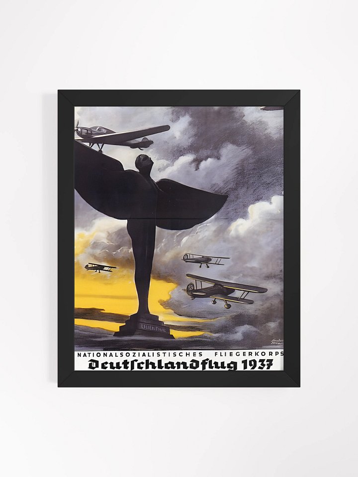 vintage Nazi propaganda poster for the "Deutschlandflug 1937" product image (1)