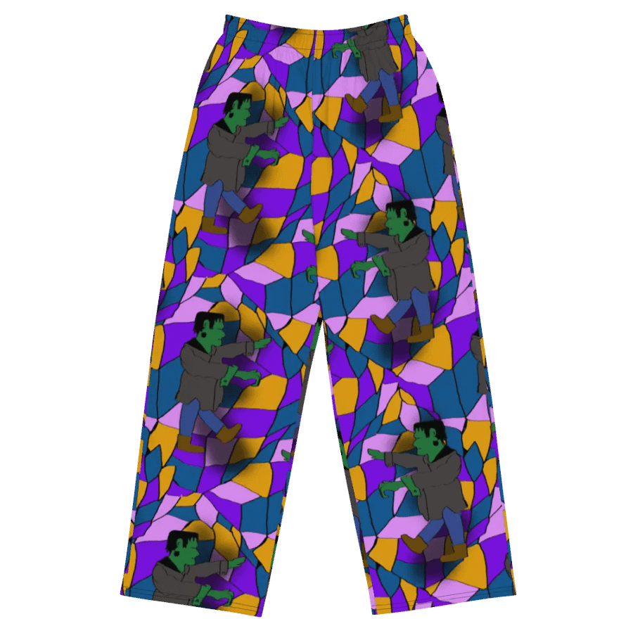 Frankenstein Pattern Wideleg Pants product image (2)