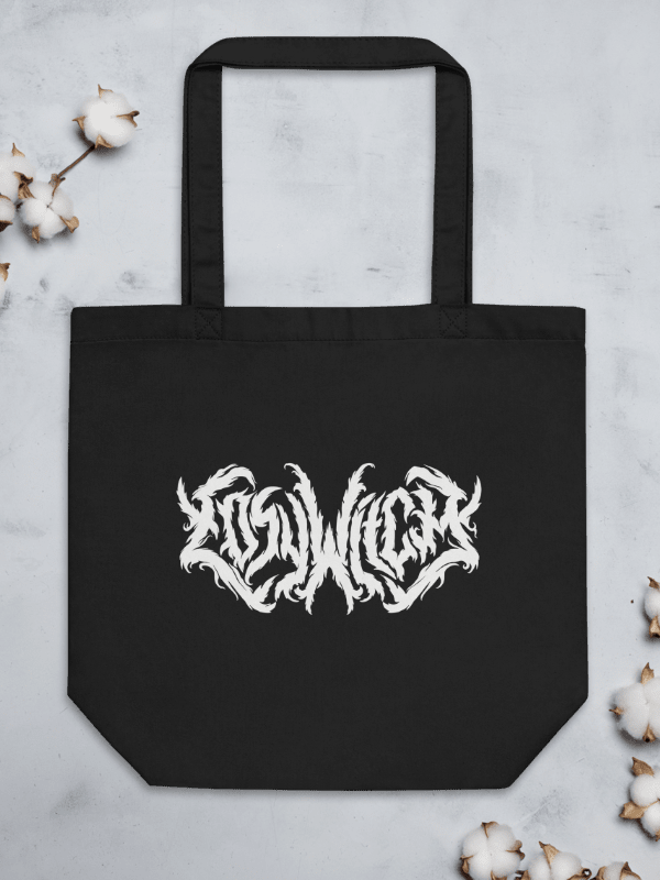 Cosy Black Metal Eco Cotton Tote Bag - Black product image (3)