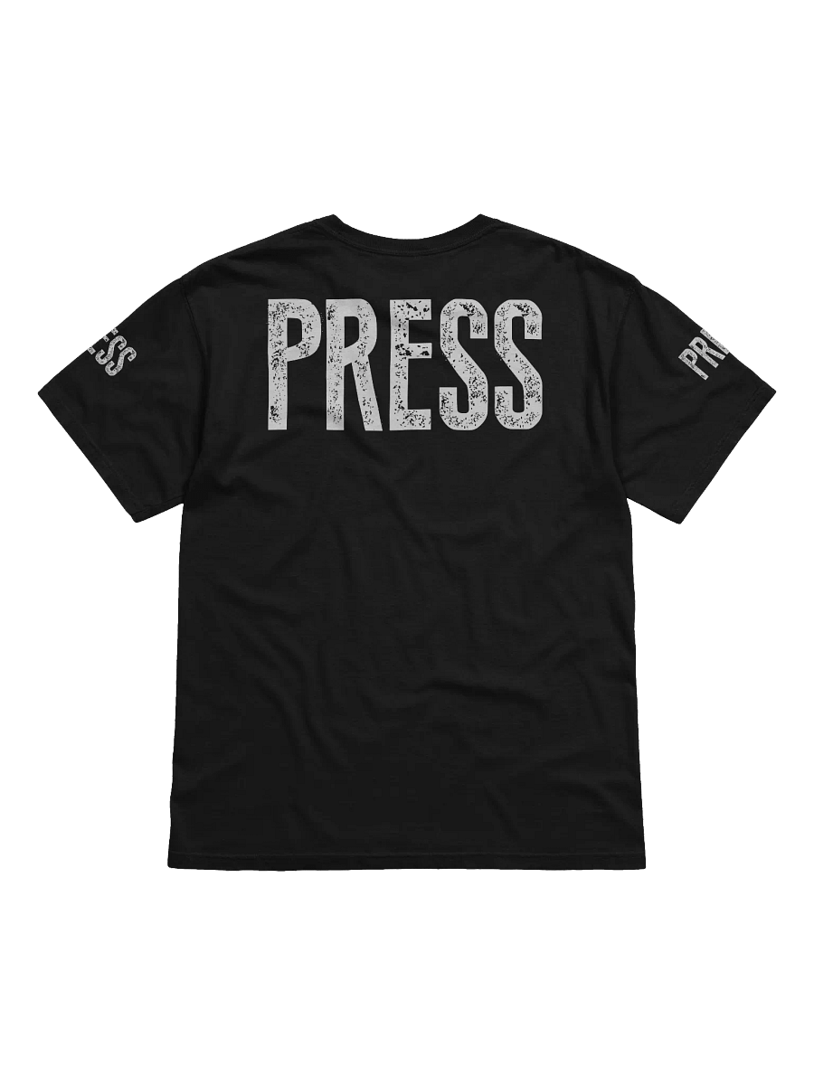White PRESS Text 3D Logo Comfort: Heavyweight T-Shirt product image (7)
