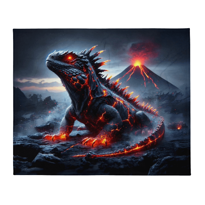 Lava Iguana Throw Blanket 50"x60" product image (1)