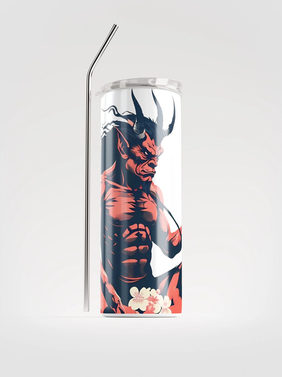 Fiery Oni Demon Art - Bold Japanese Folklore Design Stainless Steel Tumbler product image (1)
