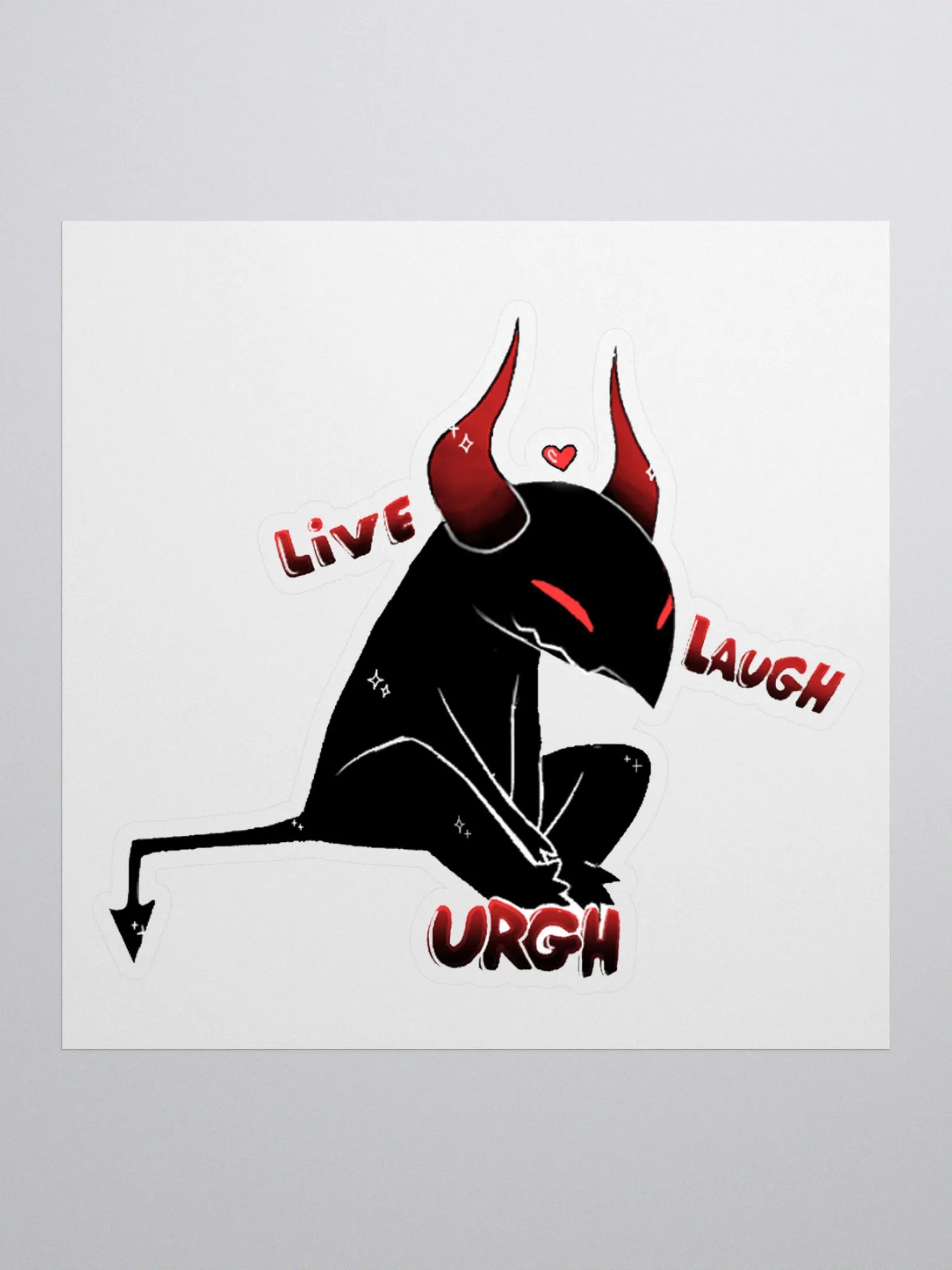 Live Laugh Urgh Sticker product image (1)