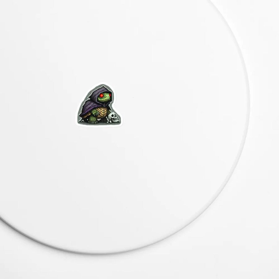 Rogue Turtle Emote Die-Cut Magnet product image (7)