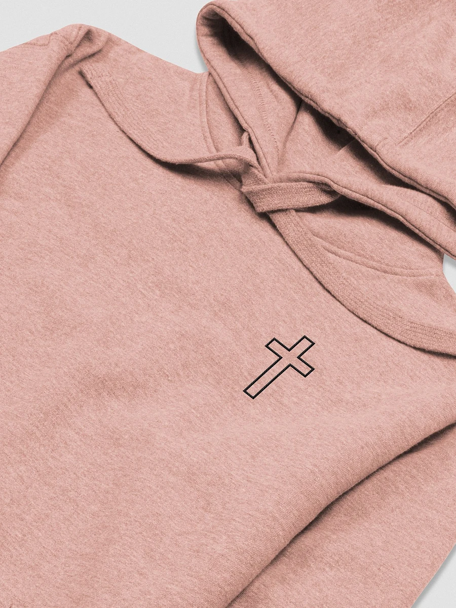 Simple Cross Embroidered Hoodie product image (3)