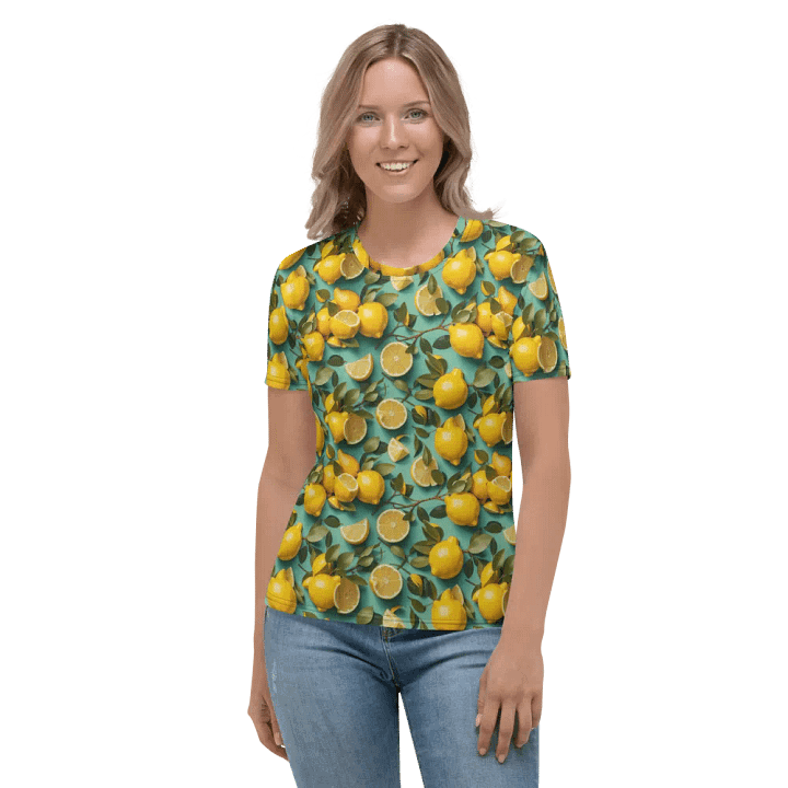 Lemon Pattern All Over Print T-shirt product image (2)