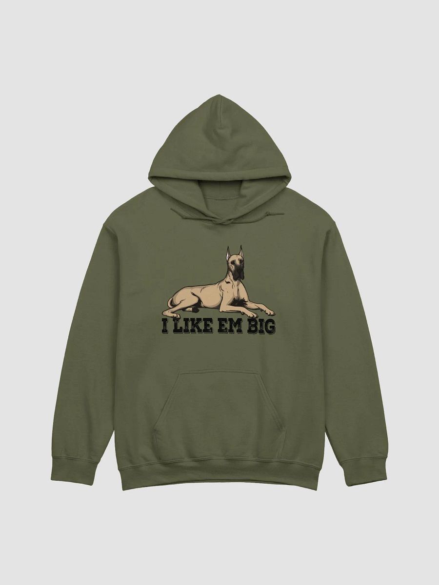 I Like Em Big Hooded Sweatshirt of a Great Dane(Cropped Ears) | Funny Hoodie for Great Dane Paw-rents product image (17)