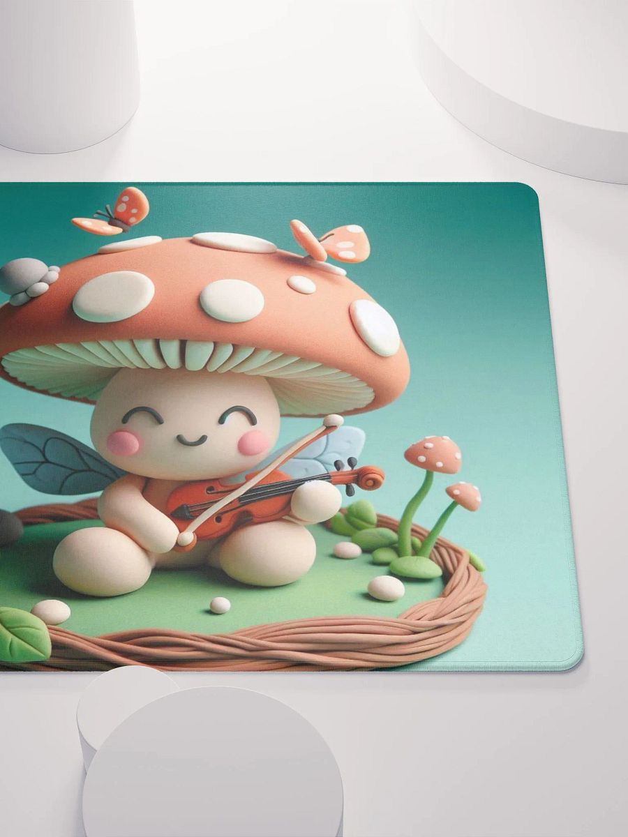 Whimsical Clay Creature Violin Mouse Pad product image (9)