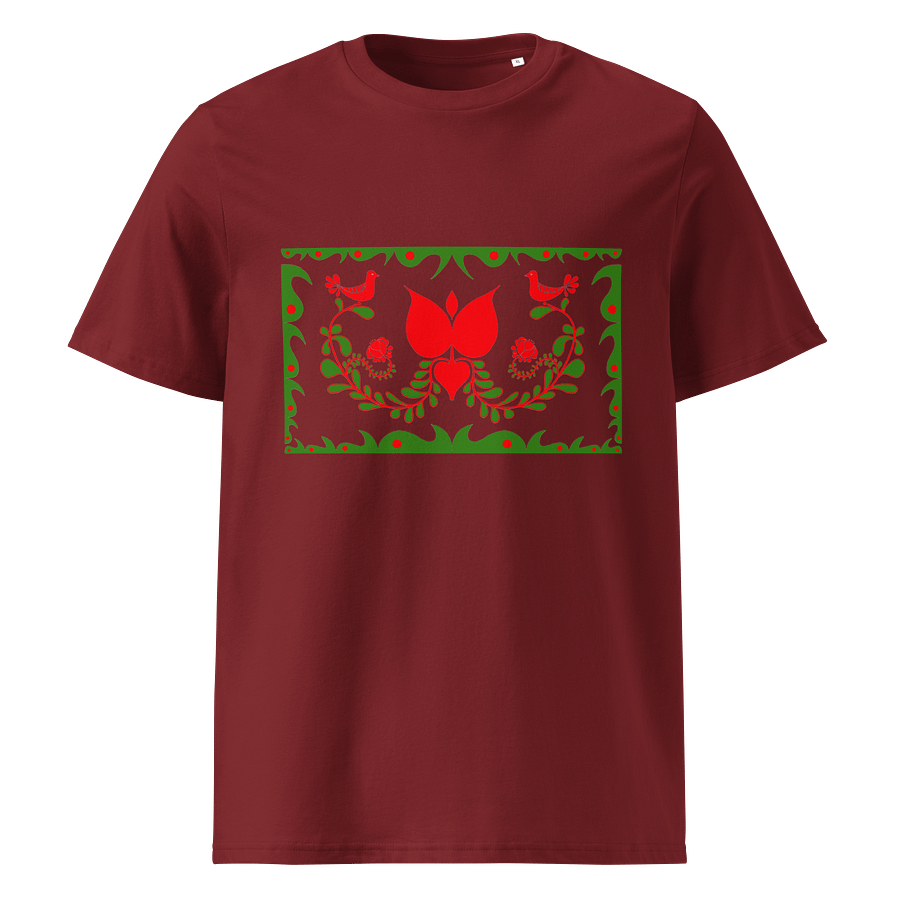 Made In Hungary Folk Art Red Birds Unisex T-Shirt product image (1)