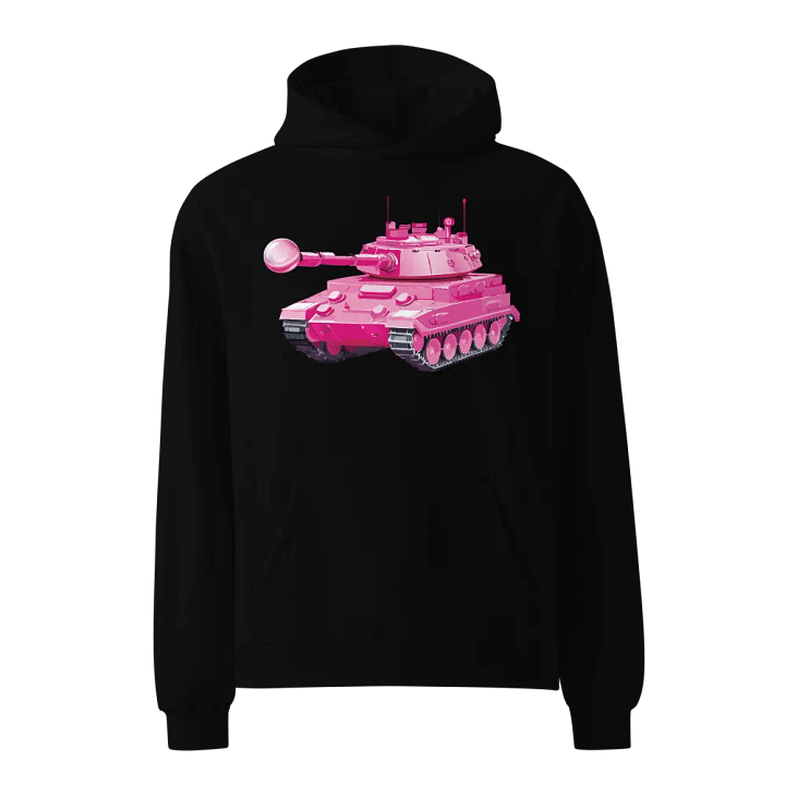 Hot pink tank hoodie product image (1)