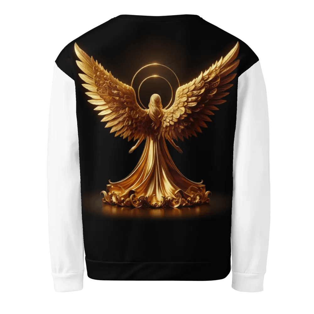 A Golden Angel and Cross - Unisex Sweatshirt #3 product image (2)