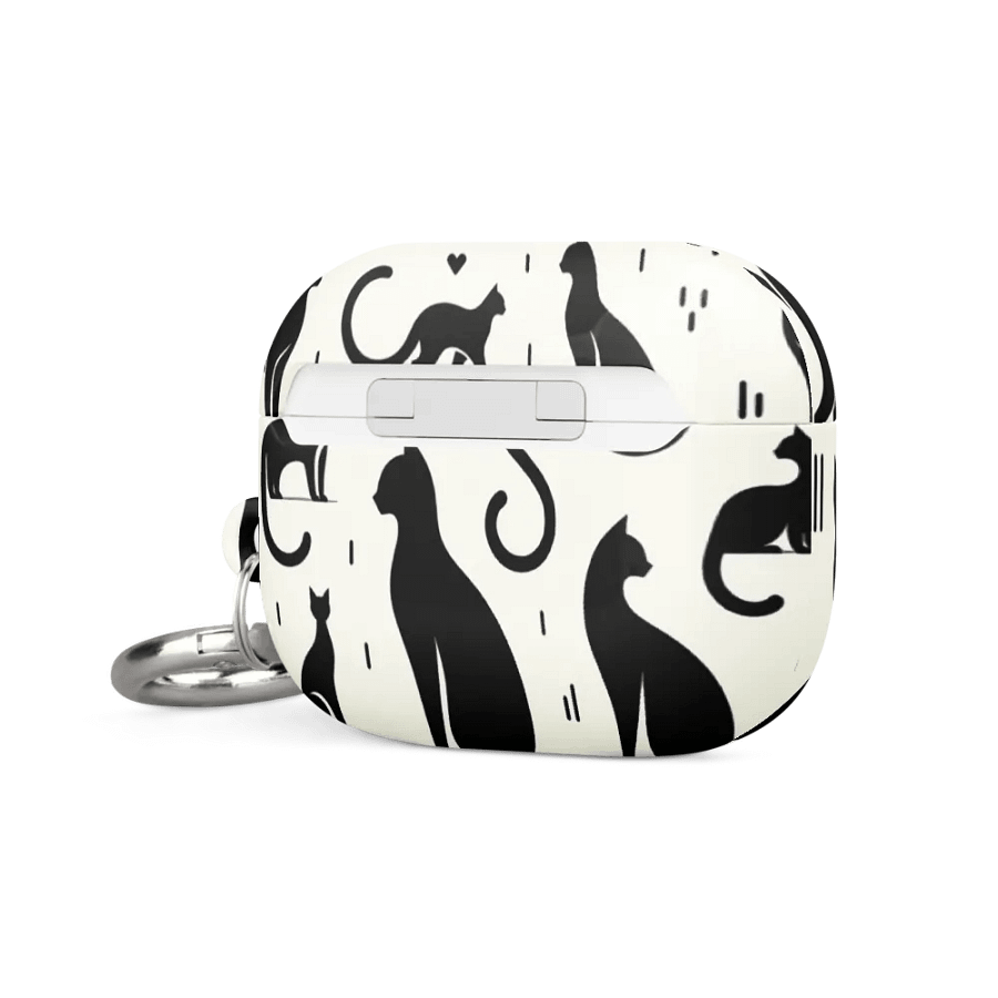 All-Over Print Case for AirPods®: Monochrome product image (9)