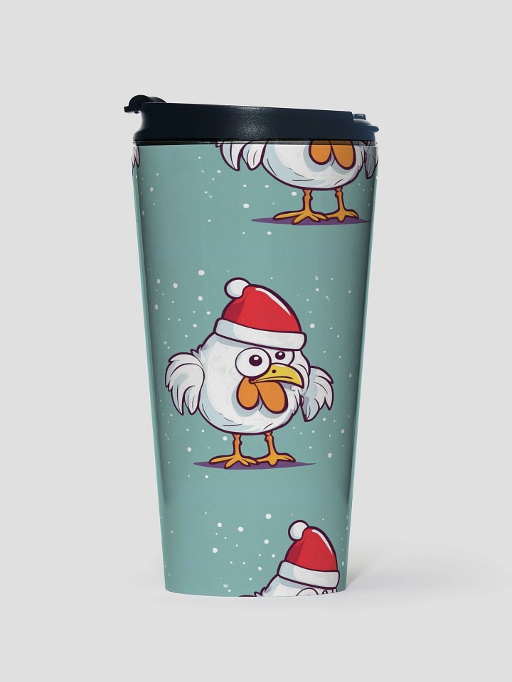 Santa Cluck Stainless Steel Travel Mug product image (1)