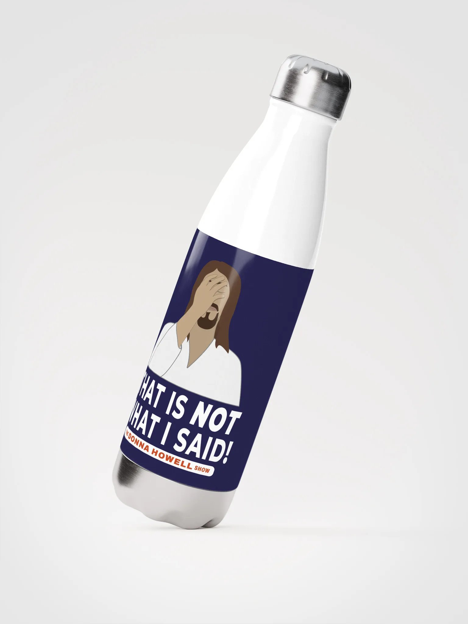 "That Is NOT What I Said" Jesus Facepalm Heavy Duty Stainless Steel Water Bottle product image (2)