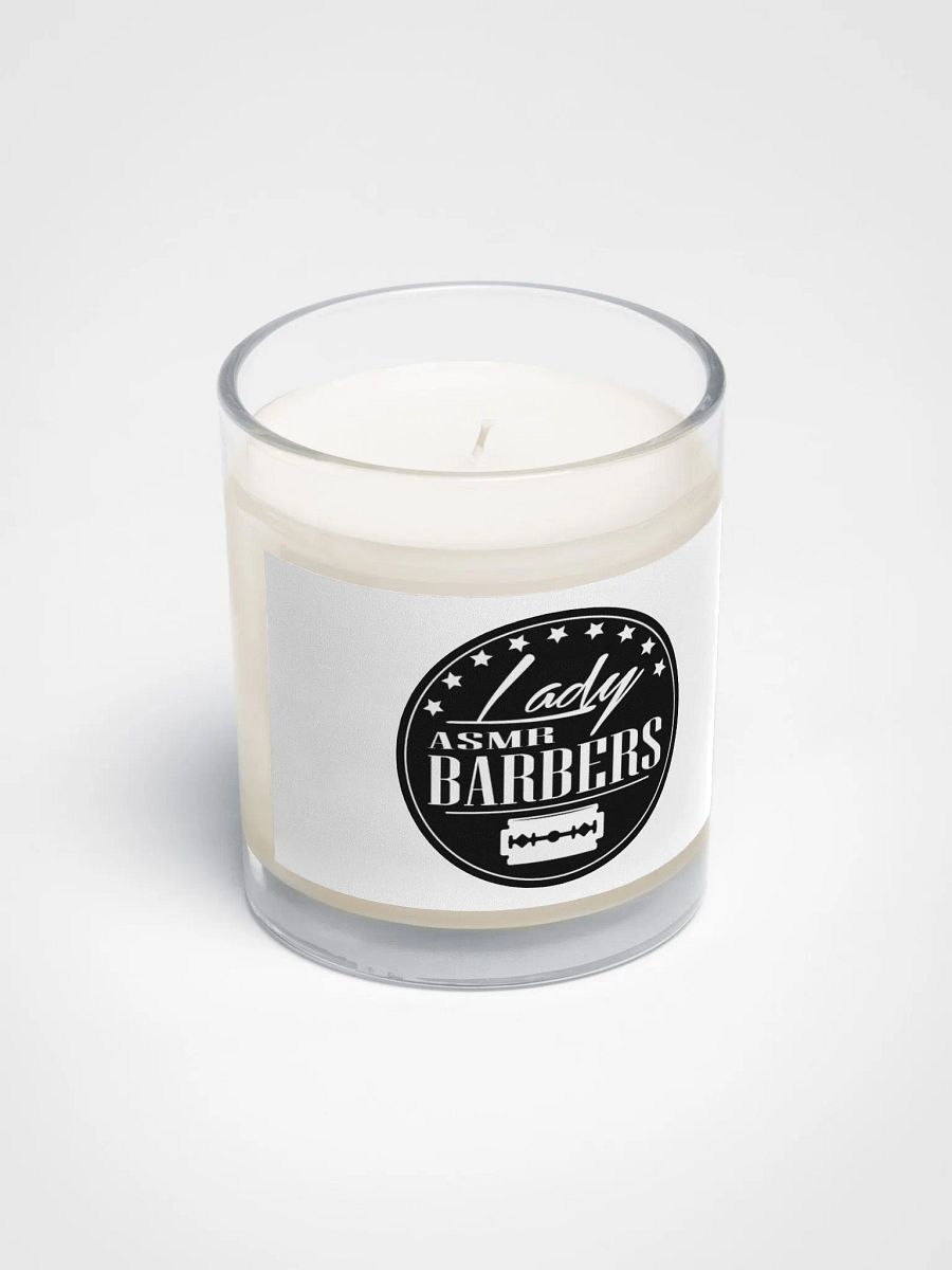 Soy Wax Candle In A Clear Glass Jar (White) product image (2)