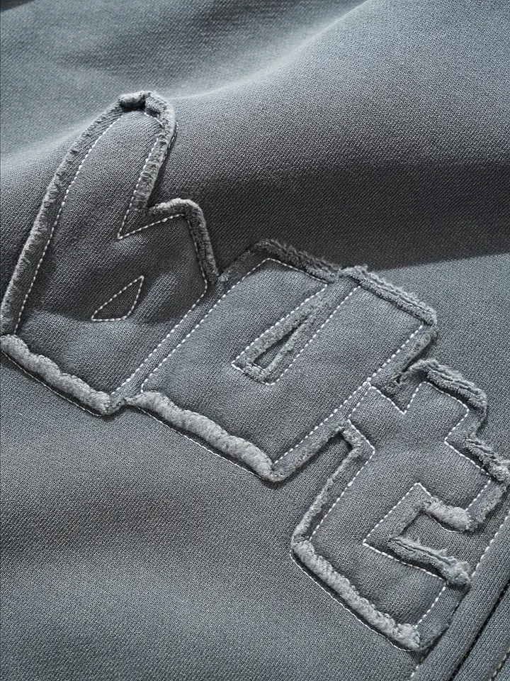 Mineral Wash Zip-Thru Hood, Charcoal product image (2)