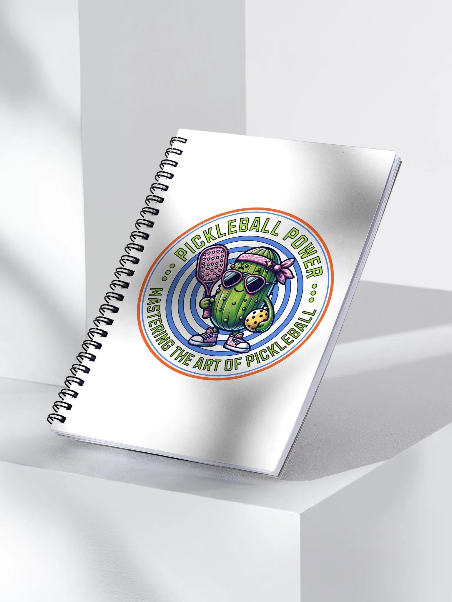 Pickleball Power Mastering The Art Of Pickleball Spiral Notebook product image (3)