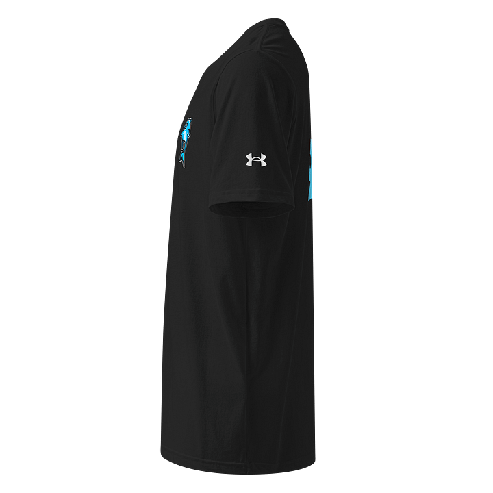 Whimsical Blue Dolphin Athletic T-Shirt product image (2)