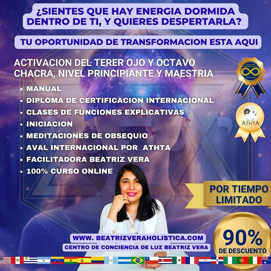 Activación del tercer ojo y octavo chakra con maestría (clases diferidas) product image (1)