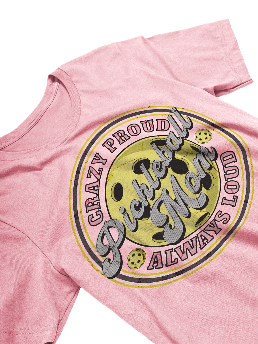 Pickleball Mom Crazy Proud Always Loud Badge T-Shirt product image (26)