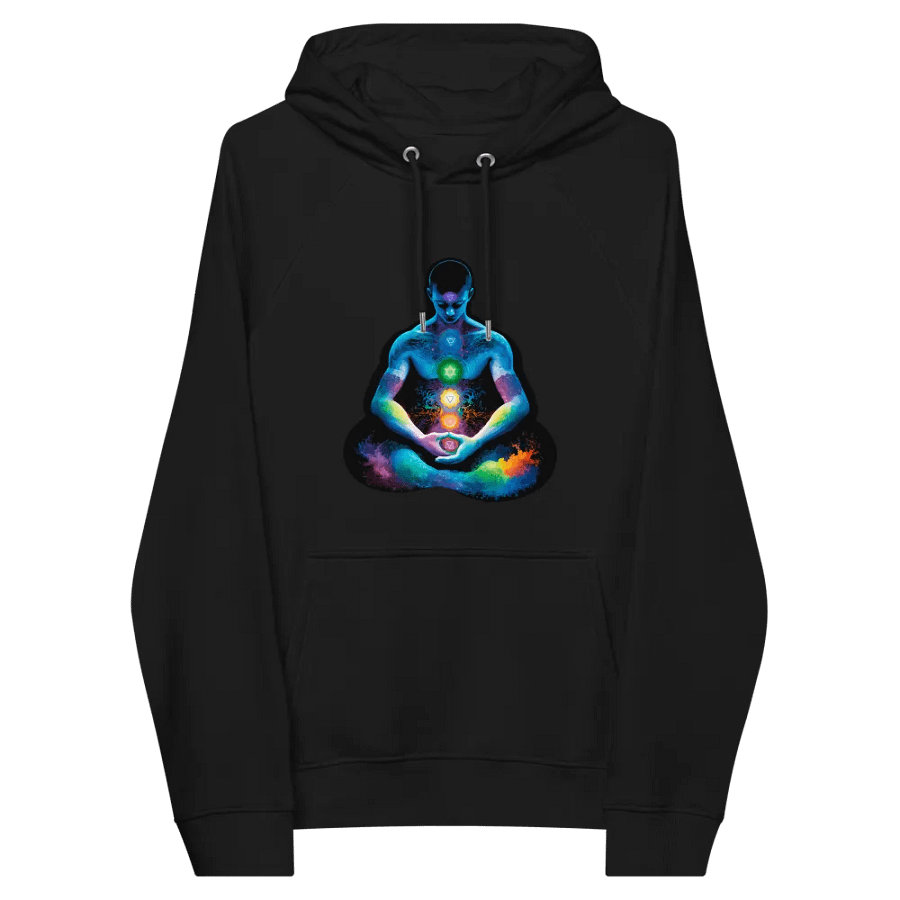 [Meditation] - Unisex Eco Raglan Hoodie product image (9)