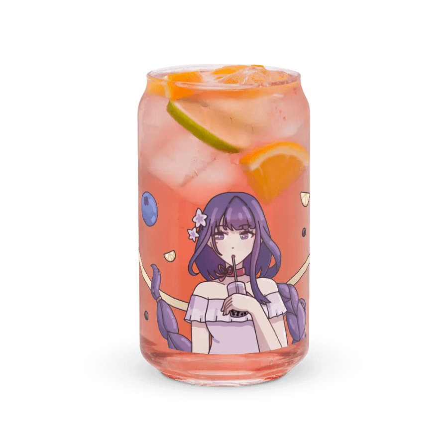 Raiden Shogun - Can-Shaped Glass (or with lid and straw) product image (37)