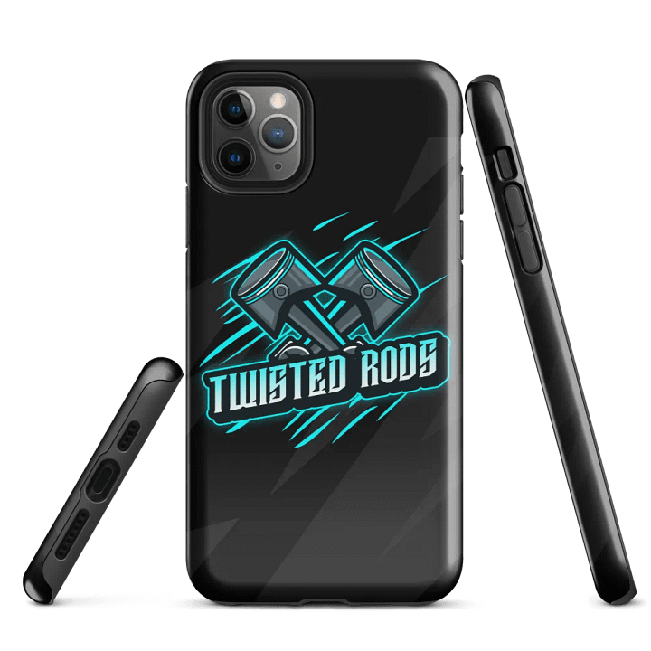 iPhone Twisted Rods Aqua Logo Case product image (5)