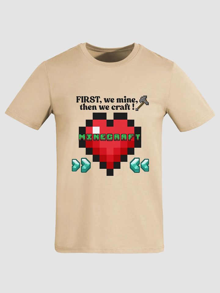 Pixelated Minecraft Heart T-Shirt product image (2)