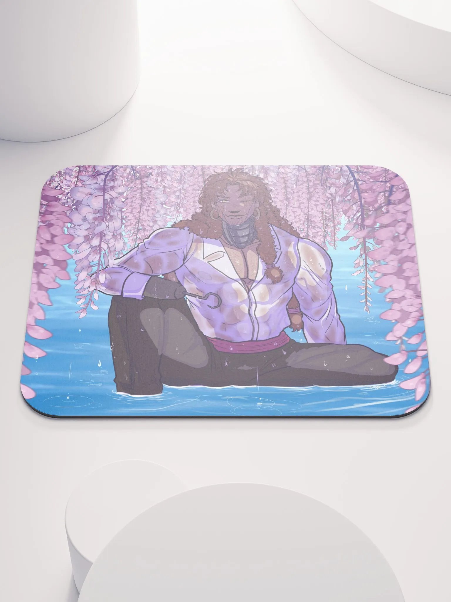 Fox and Wisteria Mousepad product image (2)