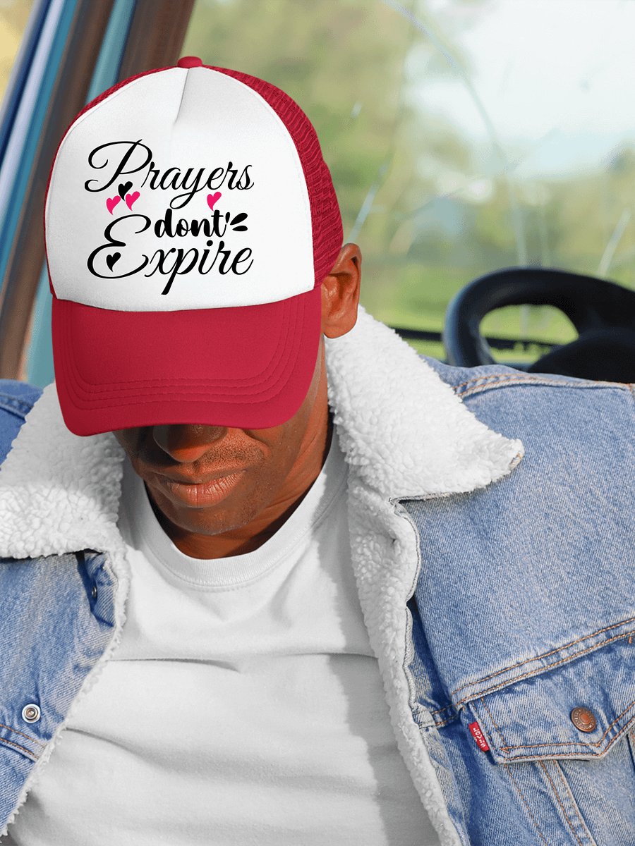 Prayers Do Not Expire Foam Trucker Hat product image (2)