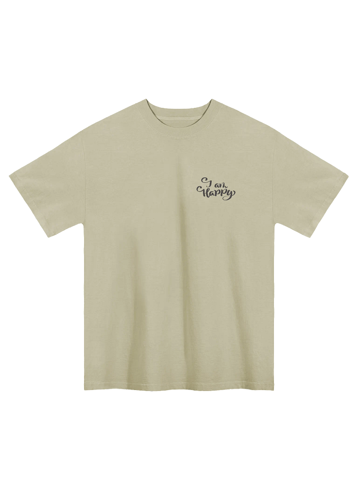 I Am Happy Handwritten Faded T-Shirt product image (1)