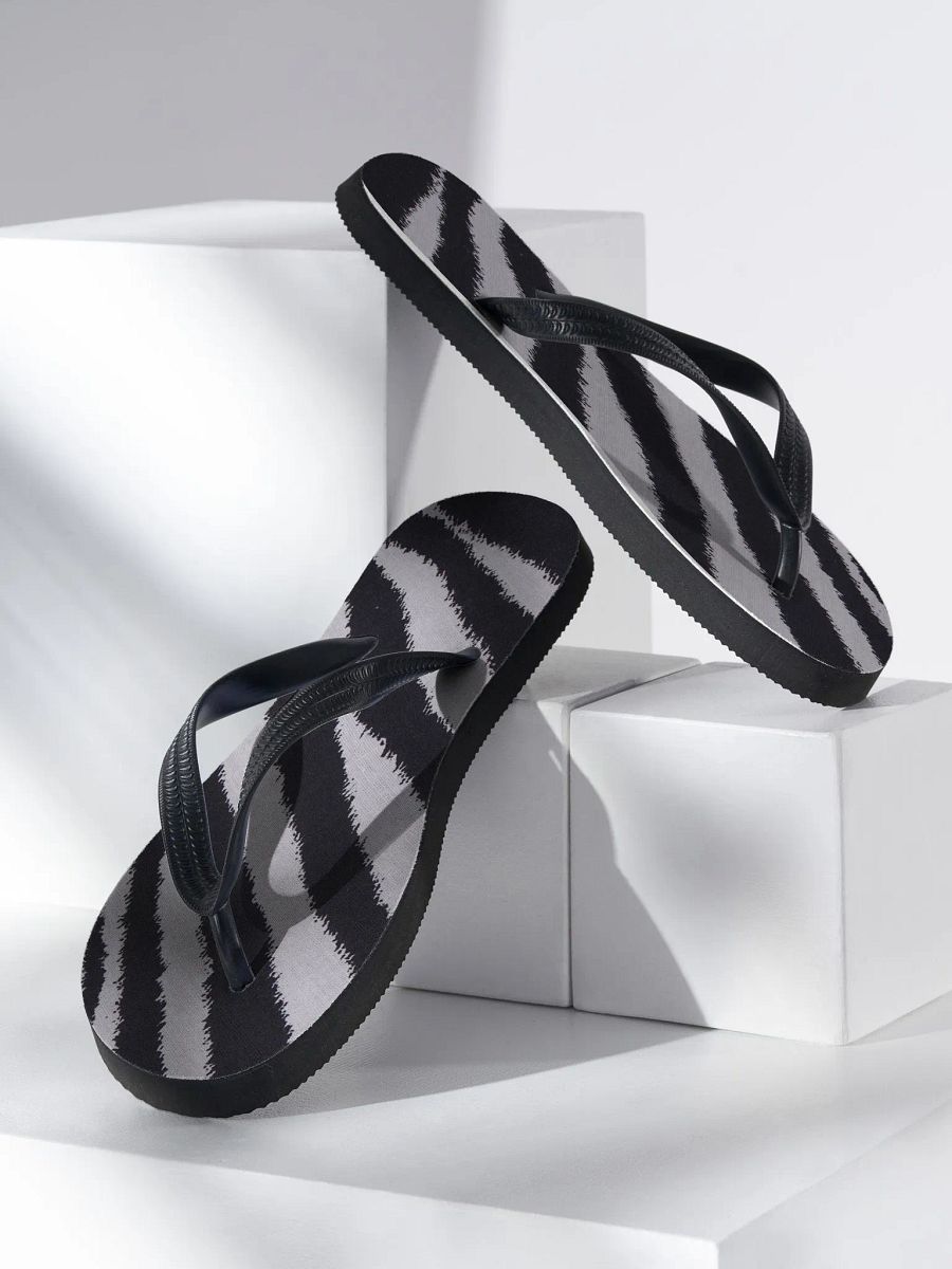 Zebra Stripe Flip Flops product image (3)