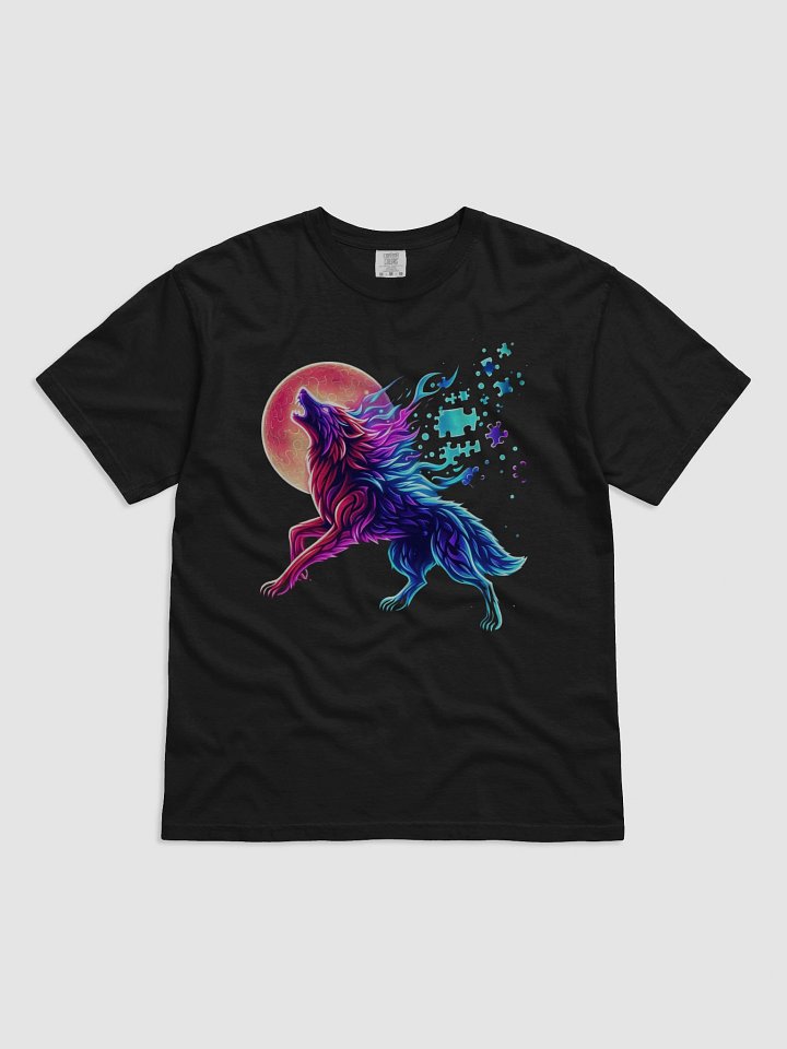 Neon Wolf Howl – Spirit of the Puzzle Moon product image (1)