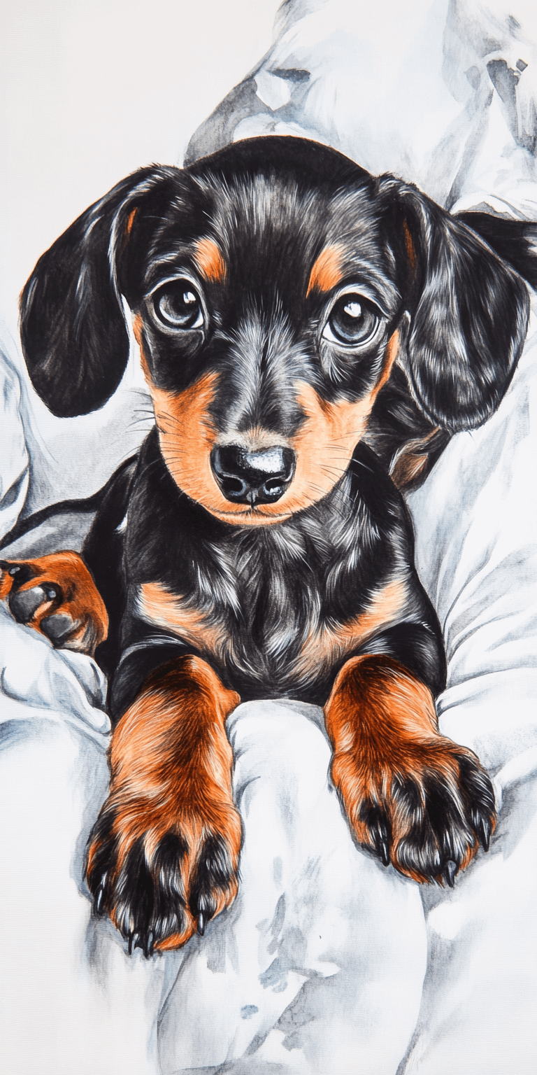 Phone Background Dachshund Puppies (Free) product image (5)