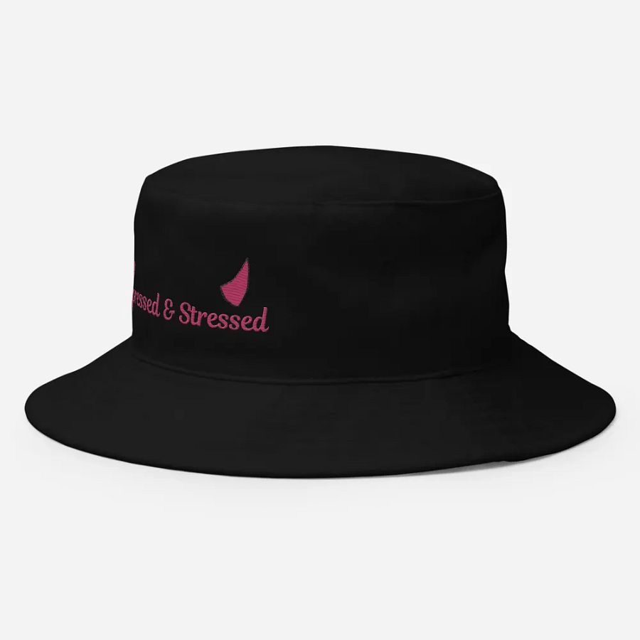 Depressed & Stressed Embroidered Bucket Hat product image (10)