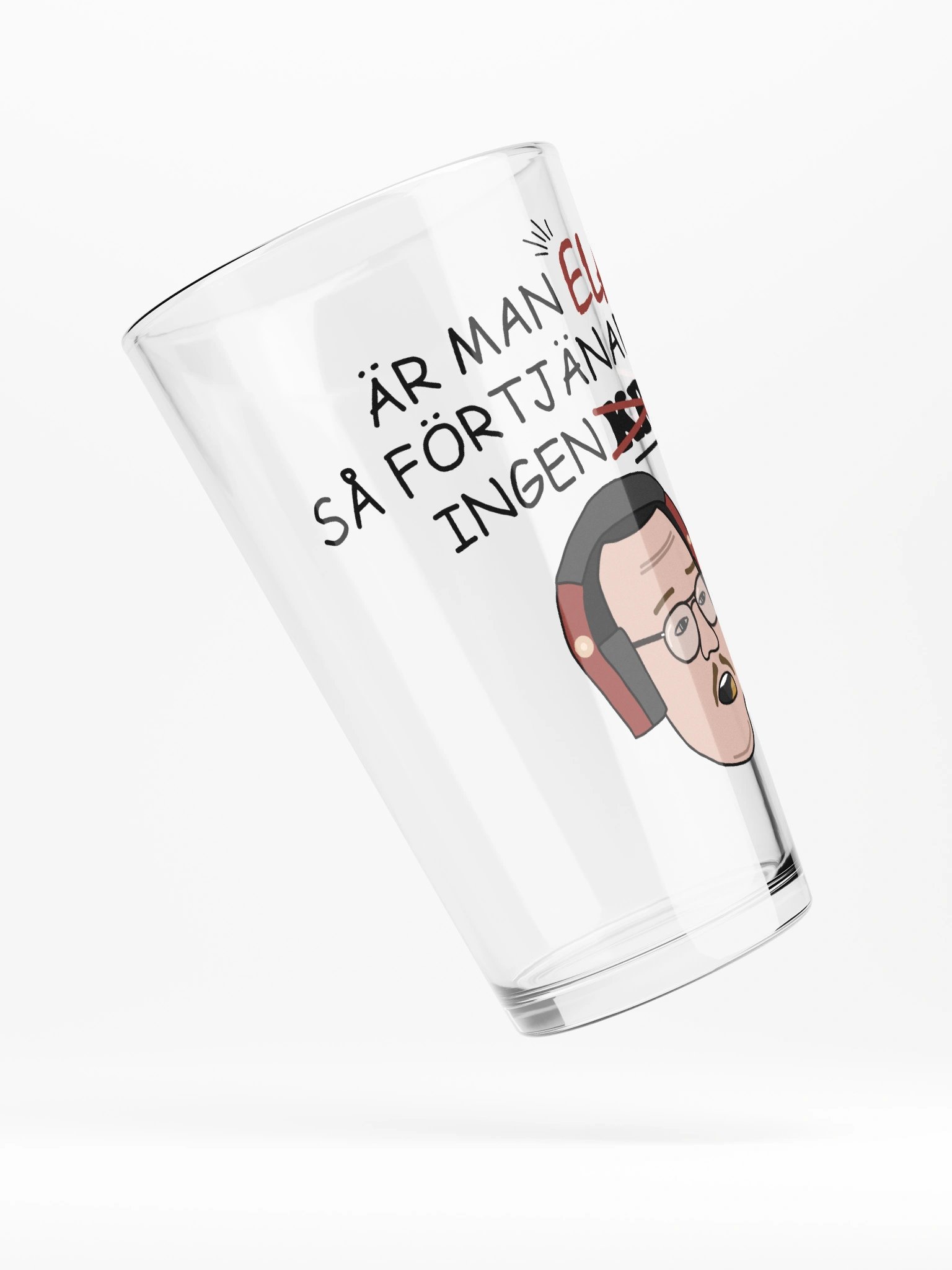 FÖRTJÄNAR INGEN ÖL - PINT GLASS product image (4)