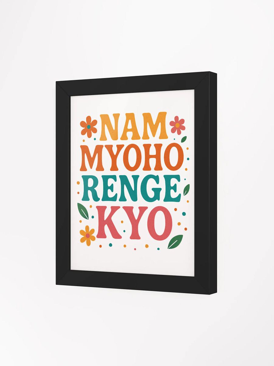 Nam Myoho Renge Kyo Colorful Framed Poster product image (68)