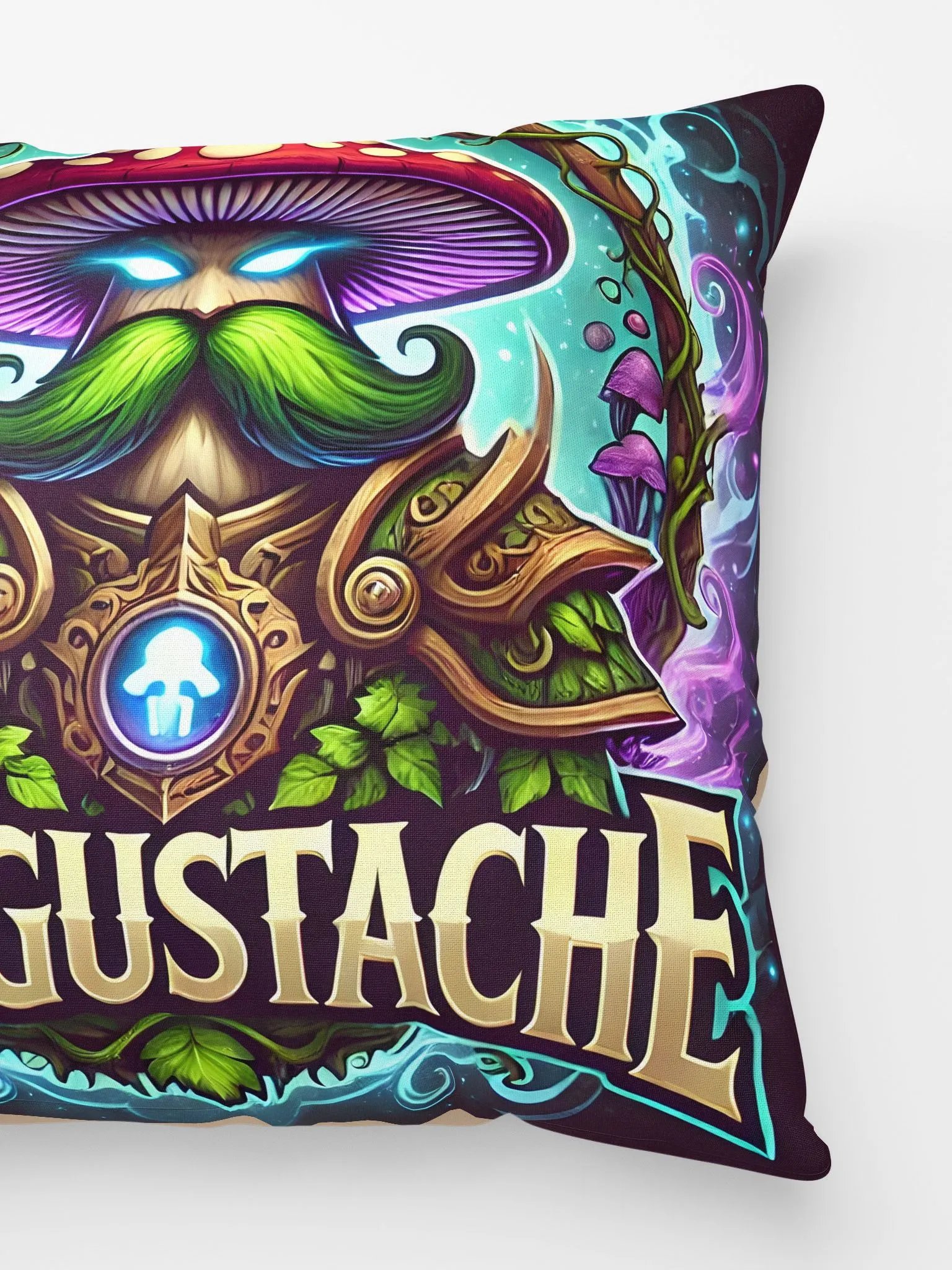 Fungustache All-Over Print Pillow product image (2)