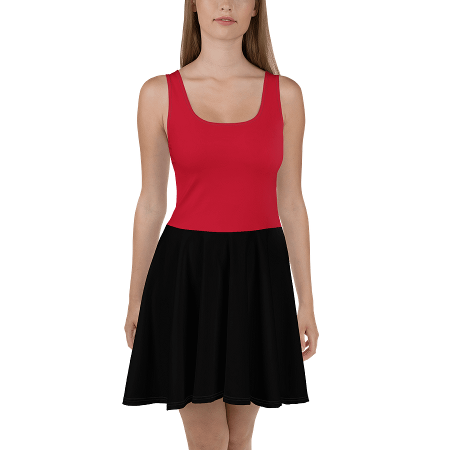 Midnight Veil Designs Black and Red Gothic Skater Dress - Free Shipping Worldwide product image (1)