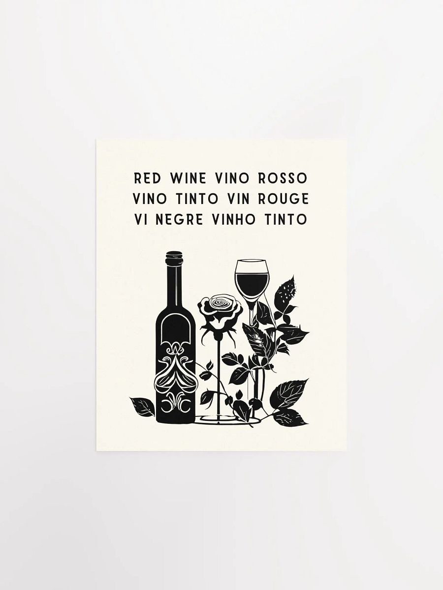 Red Wine Poster - Enhanced Matte Paper Poster product image (1)