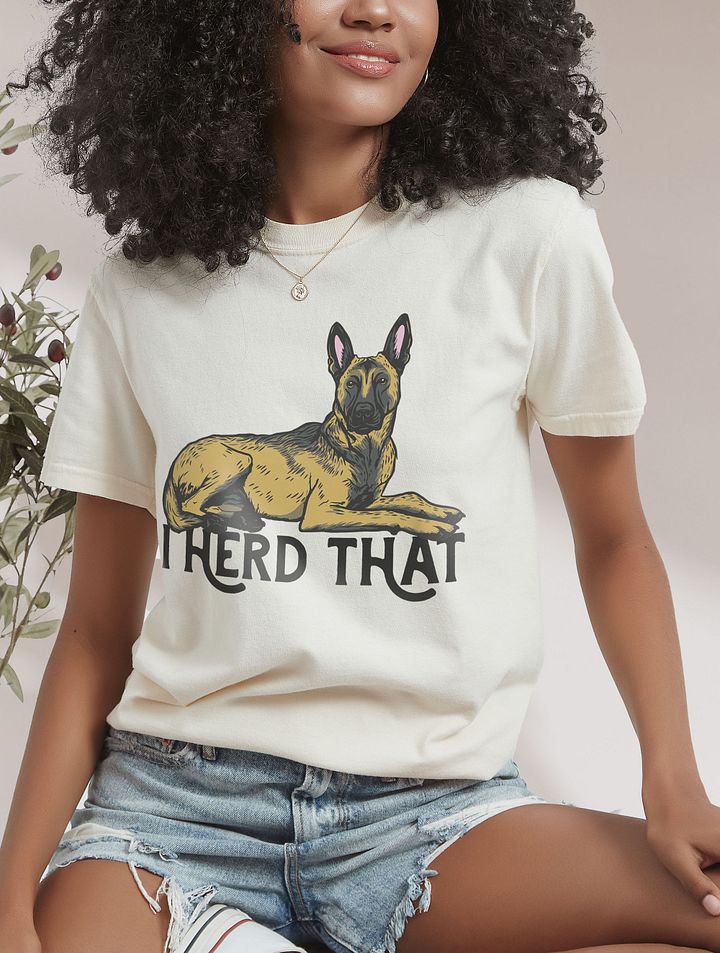 I Herd That T-Shirt of a Belgian Malinois | Funny T-Shirt for Belgian Malinois and Herding Dog Paw-Rents product image (26)