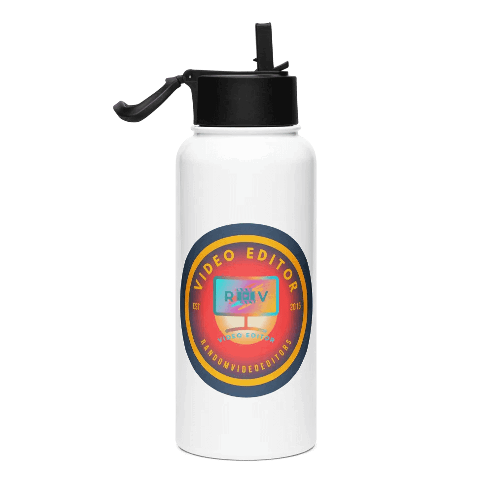 RandomVideoEditors Stainless Steel Water Bottle with a Straw Lid V2 product image (4)