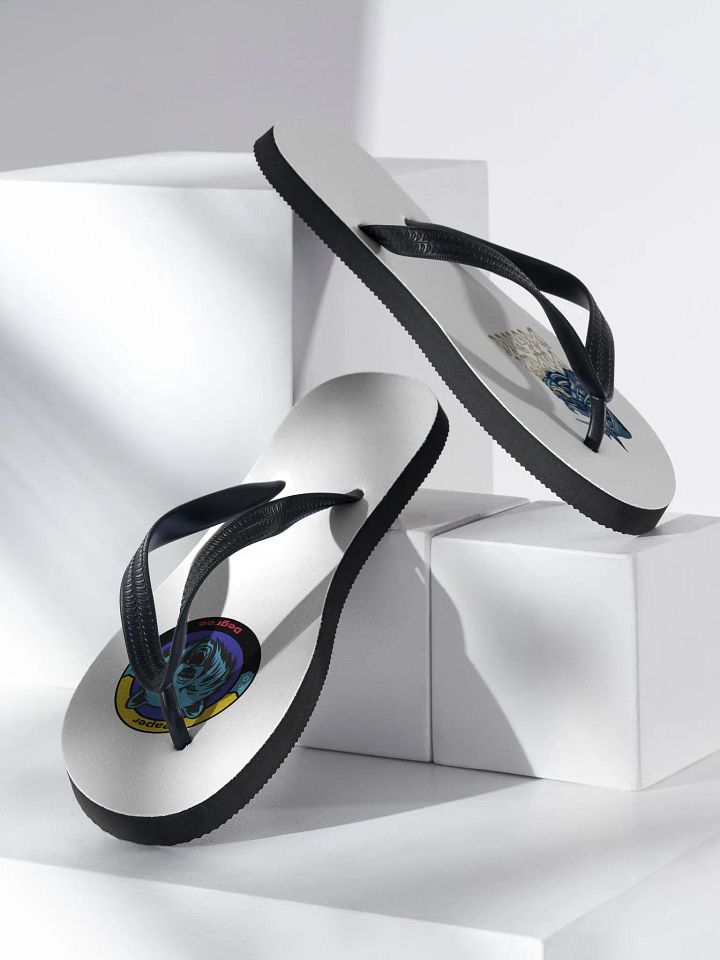 Grizzly and Paper logo flip flop product image (2)
