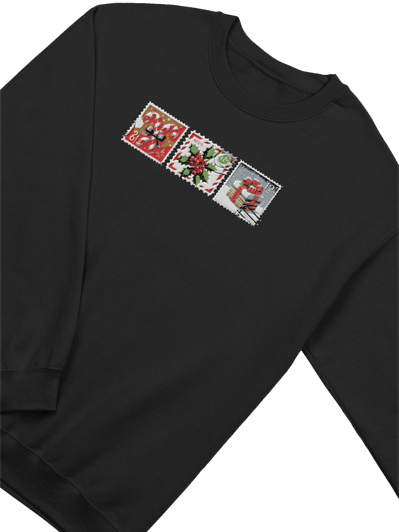 Embroidered Festive Stamp Collection Crewneck Sweatshirt product image (12)