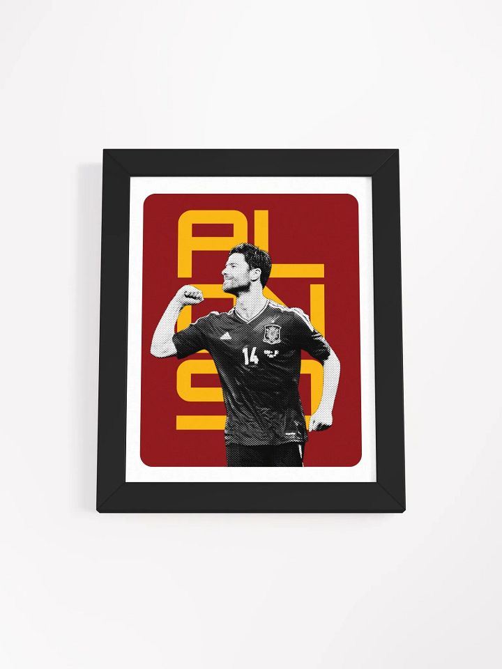 Xabi Alonso BW Spain Name Art Framed Print product image (2)