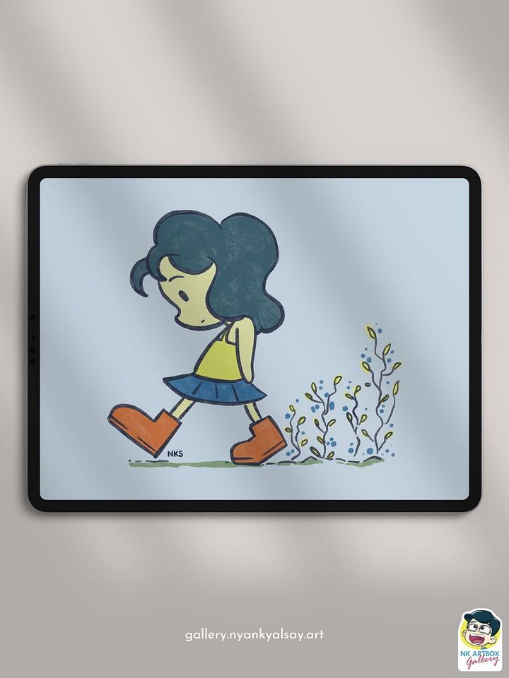 Flower Steps | Digital product image (1)
