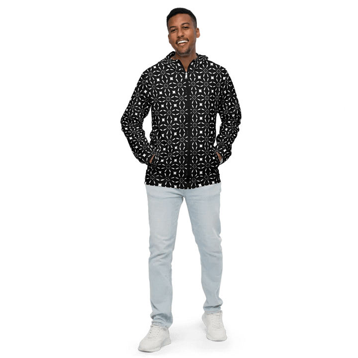 Geometric Grid Adventure Windbreaker product image (1)
